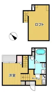 レセーナ千早【2階】の間取り