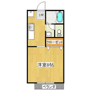 兵庫県姫路市田寺東2丁目【アパート】の間取り