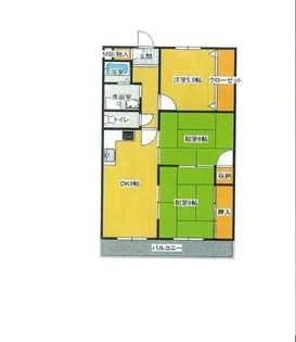 兵庫県三田市西山2丁目【マンション】の間取り