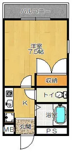 プランドール中野【2階】の間取り