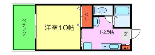 クレストKⅡ【204号室】の間取り