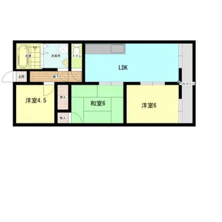 第二DKマンション【201号室】の間取り
