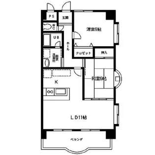 プランドールONE【402号室】の間取り