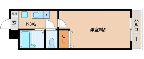 プレアール明和町【403号室】の間取り