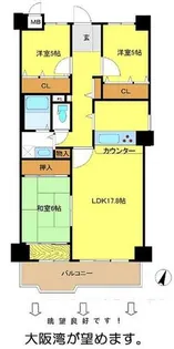 ラポルテ東館・南棟 1103号【11階】の間取り
