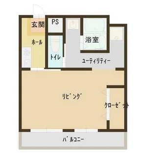 大阪府大阪市淀川区宮原1丁目【マンション】の間取り