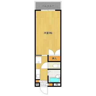 カレッジ花尾【202号室】の間取り