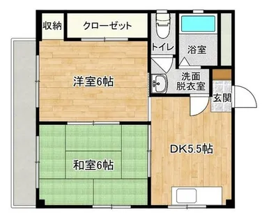 森ハイツ【302号室】の間取り