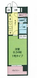 ミネルバ北九大前【5階】の間取り