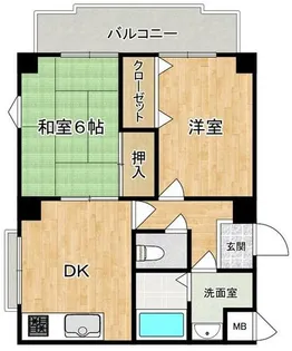 ロワイヤル・タニ【4-C号室】の間取り