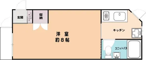 ゴールドリーフ山本【1階】の間取り