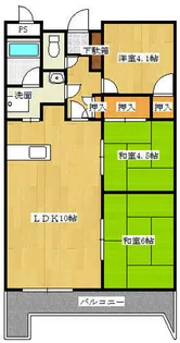 兵庫県明石市二見町東二見【マンション】の間取り