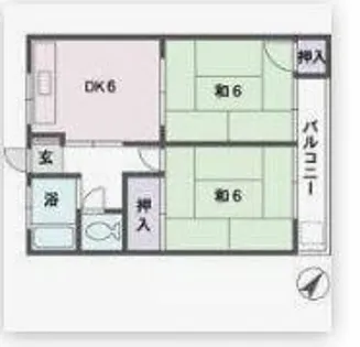古川ビル【202号室】の間取り
