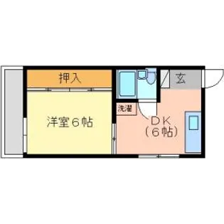 有田ハイム【502号室】の間取り