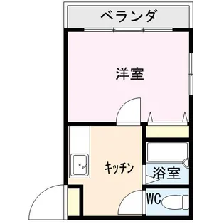 ポプラール【206号室】の間取り