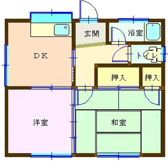 福岡県八女市室岡【一戸建】の間取り