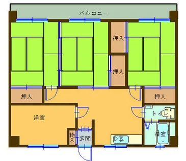 福岡県北九州市小倉北区泉台3丁目【マンション】の間取り