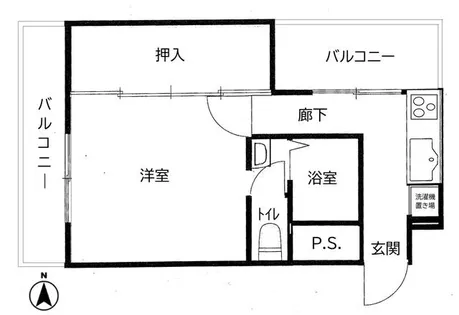 キャッスル西宮【3階】の間取り