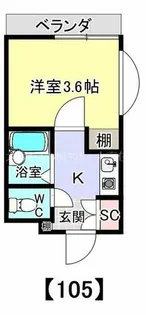 メゾンドKOMA【105号室】の間取り