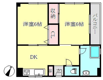 メゾン長田【4階】の間取り