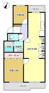 福岡県北九州市八幡西区上上津役3丁目【マンション】の間取り