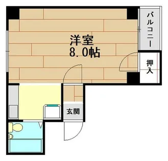ロイヤルハイツ兵庫【5階】の間取り