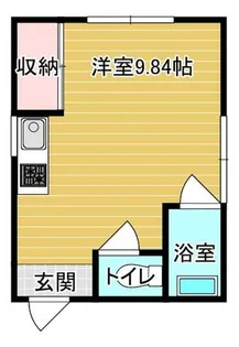 プチハウス【103号室】の間取り