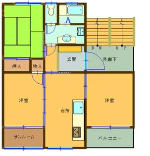 総合不動産建設ビル【205号室】の間取り