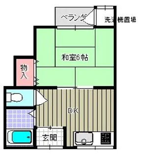 橋本ハイツ【A号室】の間取り