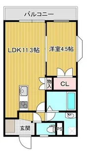 ミカミ本町【101号室】の間取り