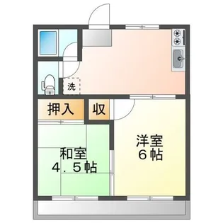 青雲荘【101号室】の間取り