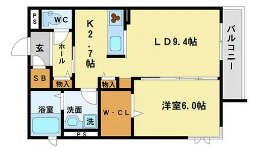 シャーメゾン ボ・ボヌール【3階】の間取り