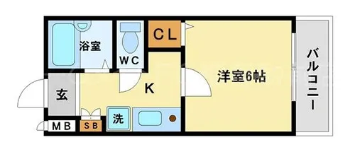 大阪府大阪市此花区春日出中1丁目【マンション】の間取り