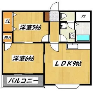 レジデンシャル門司港【303号室】の間取り
