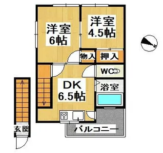 Mハイツ【2階】の間取り