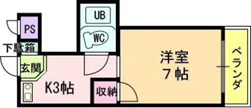 CASA山手【1階】の間取り