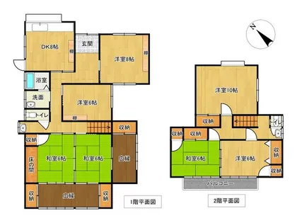 福岡県京都郡苅田町大字与原【一戸建】の間取り