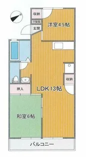 セジュール守恒A棟【203号室】の間取り