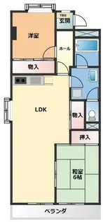 OS・SKYマンション植田南【3階】の間取り