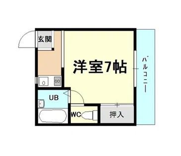 クレッシェンド枝光18【102号室】の間取り