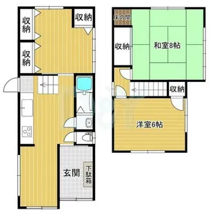 京都府宇治市莵道荒槇【一戸建】の間取り