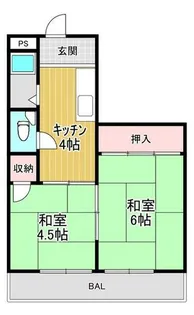 マンションいなばⅠ【3階】の間取り