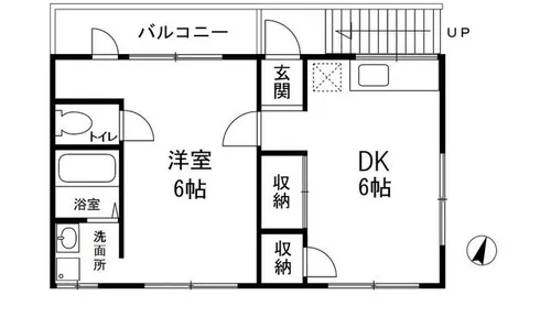 ハイツ北野町【2階】の間取り