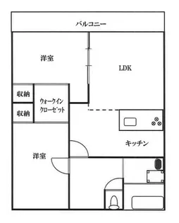 久留米パインハイツ【7階】の間取り