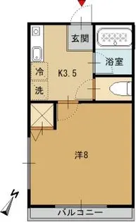 エステート富士Ⅲ【1階】の間取り