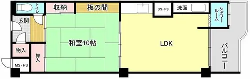 和歌山県西牟婁郡白浜町-【マンション】の間取り