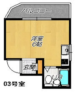 ウイングハイツ砂【303号室】の間取り