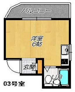 ウイングハイツ砂【303号室】の間取り