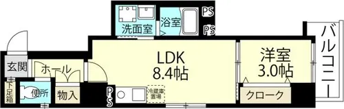 KIERRA SAARI II【302号室】の間取り