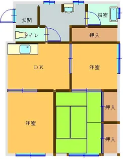 福岡県行橋市宮市町【マンション】の間取り